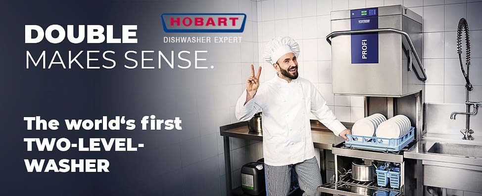 HOBART เปิดตัว เครื่องล้างจาน สองชั้น เครื่องแรกของโลก